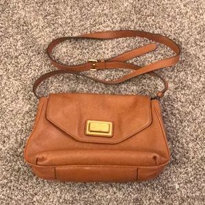 Marc by Marc Jacobs tan leather cross body bag